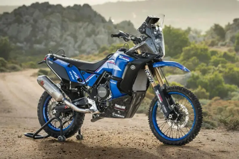 Yamaha Ténéré 700, pronta per l'avventura. La sua velocità massima è pensata per ogni terreno.